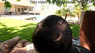 Tiffany Nacke takes cocks for cash in pool 4some