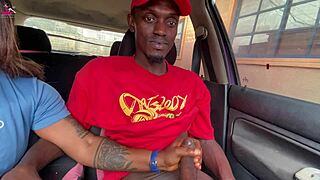 our nigerian milf wife cheats with new stepson big black cock handjob