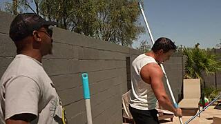 Tiffany Nacke takes cocks for cash in pool 4some