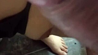 colombian stepmom's big ass gets anal fucked in bathroom