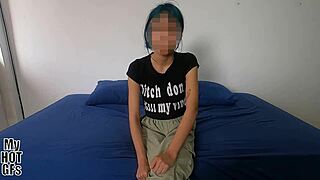 OH GOD THIS SKINNY LATINA IS BARELY LEGAL CRAVING RAW FUCK IN CASTING