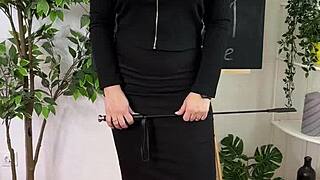 hey, ever tried bdsm with a curvy mature teacher in stockings and heels using a whip?