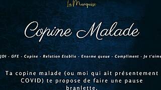 My sick girlfriend gives french joi instructions in her sexy audio.