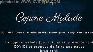 My sick girlfriend gives french joi instructions in her sexy audio.