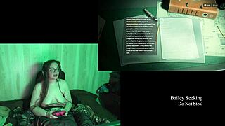 bbw brunette strips naked for lake house game part 2