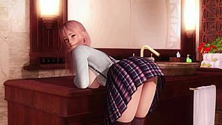 honoka's steamy gravure shower poses in doa5 studio