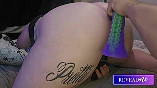 curvy babe bent over takes monster cock anal dildo toys in kinky fat ass fuckfest