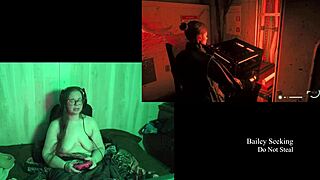 bbw brunette strips naked for lake house game part 2