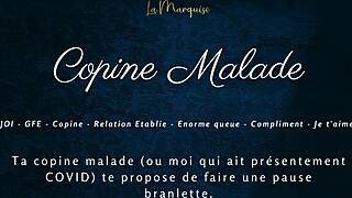 My sick girlfriend gives french joi instructions in her sexy audio.