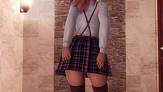 honoka's steamy gravure shower poses in doa5 studio