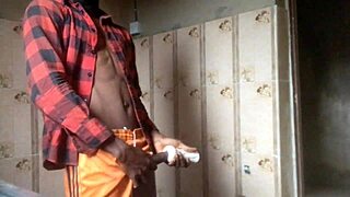 silicone toy pussy stuffed deep when home alone