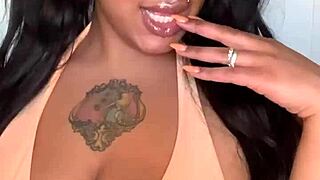 ebony milf pornstar shakes big tits and ass in sexy bikini dance routine