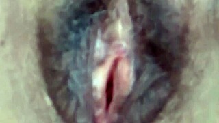 WOW Check My Big Hairy Pussy Dripping Cum After Hard Fuck and Creampie!