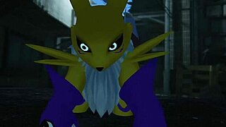 renamon bent over railed hard in public furry outdoor sex