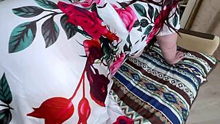 stepmom and stepsons romantic night turns into passionate taboo sex on bed
