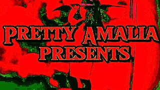 pretty amalia slips into the bath showing off her big natural tits candidly for you