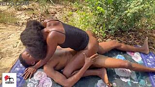 skinny spanish babe bends over for stranger doggystyle pussy fuck right on public beach