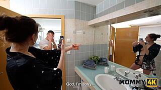 mommy4k czech milf bathroom hookup with young dude