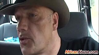 beautiful african babe delivers epic backseat blowjob skills