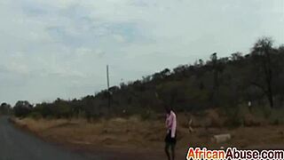 beautiful african babe delivers epic backseat blowjob skills