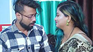 married indian couple enjoys romantic hotel sex on holiday