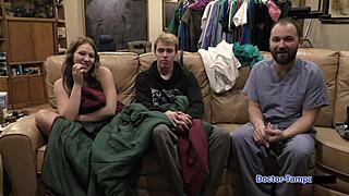 dr tampa gives nova mavericks that backstage pregnant physical with buttplug spreadin her shaved pussy wide