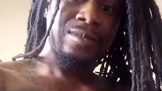 Jacking this big black cock hard after vibing to that drill music beat!