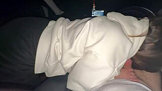 picked up teen whore for rough car mouth fucking and cum