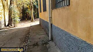 a fazenda boss's daughter calls peon to woods to pop her virgin cherry