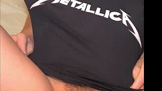 sexy milf with big natural tits in socks rides big cock to creampie finish