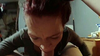 Deepthroat gagging my neighbor's wife rough monster cock facefuck