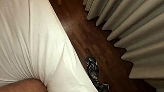 i poured oil all over my stepsister's big ass then rubbed my cock on it