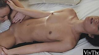 Sexy Lesbians Tongue Fingers to Wild Orgasms!