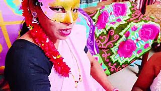 Desi Family Threesome Pounds Wife with Telugu Dirty Talk and Big Natural Tits Bounce