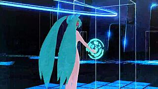 HATSUNE MIKU NUDE MOD SHOWS OFF HUGE TITS AND ASS!
