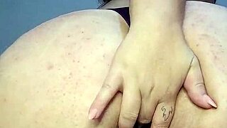 watch this thick latina bbw stuff her fat pussy with full 9-inch dildo