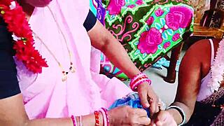 Desi Family Threesome Pounds Wife with Telugu Dirty Talk and Big Natural Tits Bounce