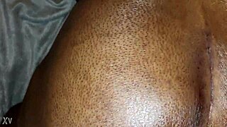 Granny's fat ass blasted with thick cum creampie