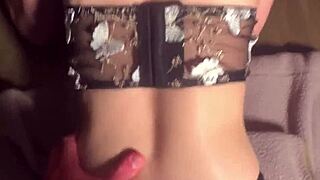 college girl squirts cream on dick during table fuck session