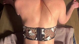 college girl squirts cream on dick during table fuck session