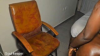 damn ebony takes aggressive big black cock pounding riding