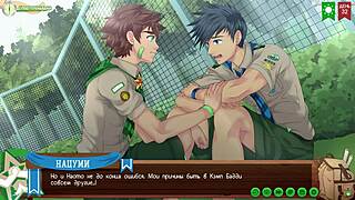 Keitaro Hammers Natsumi's Ass in Wild Hentai Fuck After Chat Russian Dub!