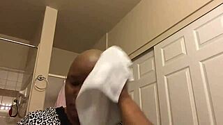 milf shaves head smooth bald first time for bf at home request