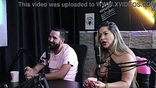 Juli Figueiro and Felipe Larrossa film amateur heat in sheer red reality