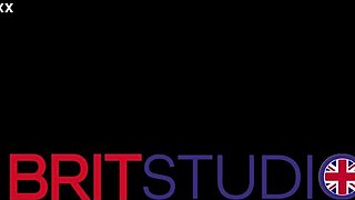 British Nurse Stretches Juicy Cunt Wide Open with Raging Fucking Machine