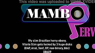 19YO SLIM EBONY VICTORIA GETS DAP ANAL DP BY 3 HUGE BBCs ASS TO MOUTH RIDING HEELS GAPING OB609