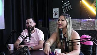 Juli Figueiro and Felipe Larrossa film amateur heat in sheer red reality