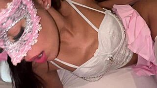 Wife shares her body intimately with husband and partner in bareback session part two