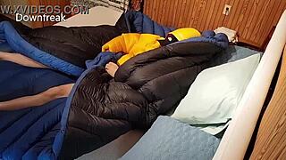 Puffy Nylon Humping Fetish Cumshot Compilation Explodes!