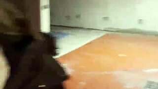 moaning loud during risky hotel parking lot sex hoping no one hears my wet pussy getting pounded hard